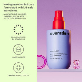 Evereden applying spray in hand to demonstrate easy, gentle use