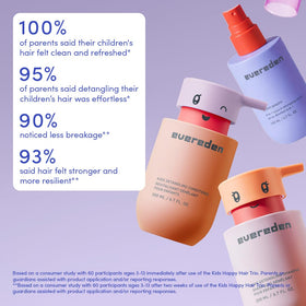 Evereden cream texture pour demonstrating slip and hydrating formula for easier detangling