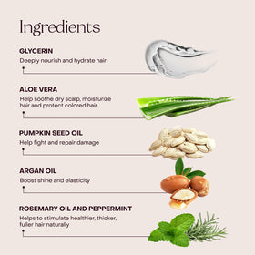 Everist shampoo being applied to wet hair for strengthening benefit