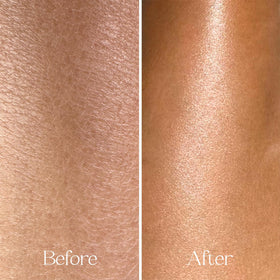 Everist oil texture drop on skin showing quick absorption and dewy finish