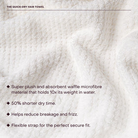 Everist waffle microfiber close-up illustrating gentle, high-absorbency fibers