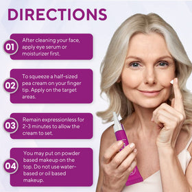 Everliving Skin before and after comparison showing reduced puffiness and smoother skin
