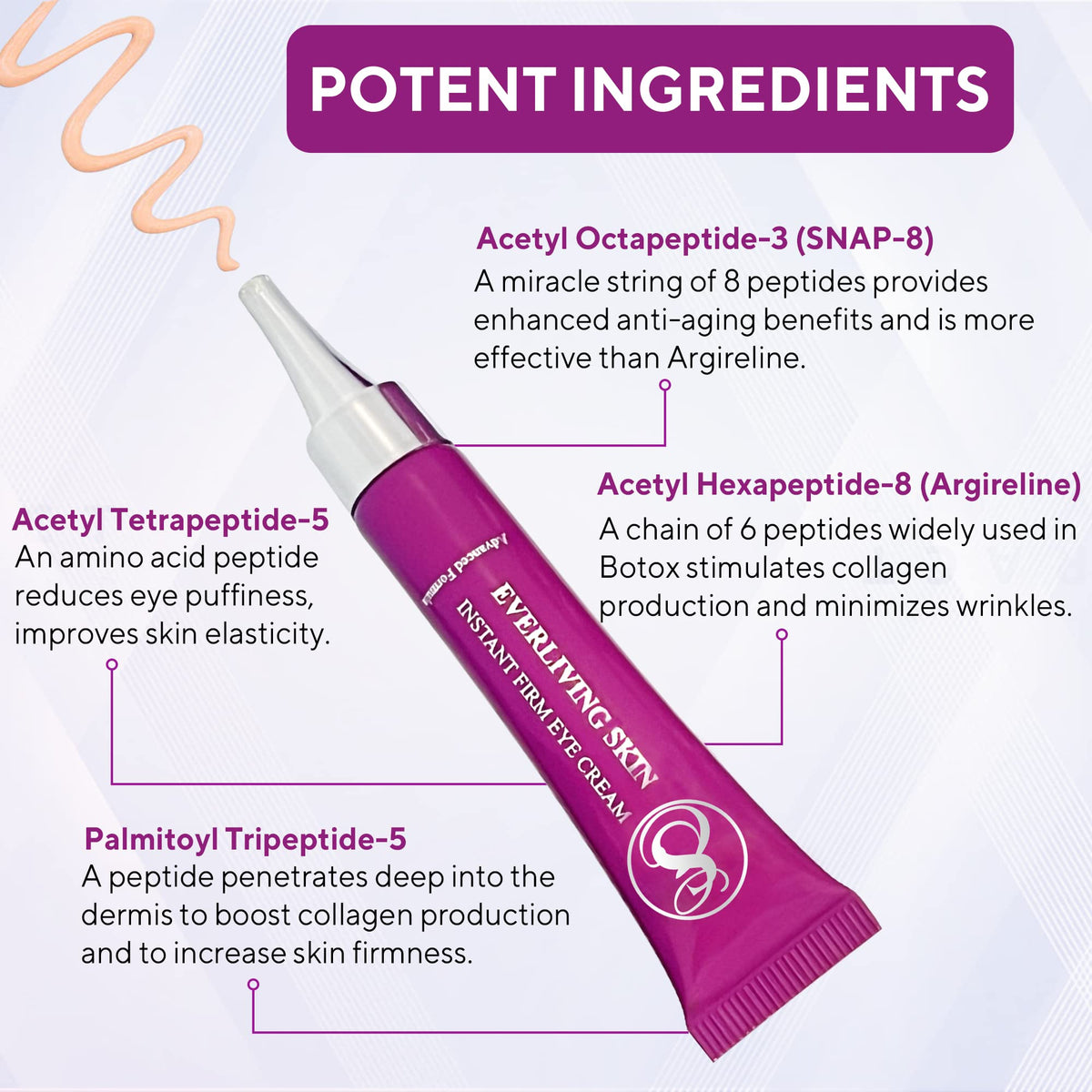 Everliving Skin close-up texture of cream showing smooth finish and fast absorption