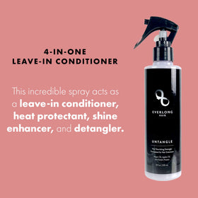 everlong texture sheen detail on mid-lengths highlighting smooth, conditioned finish