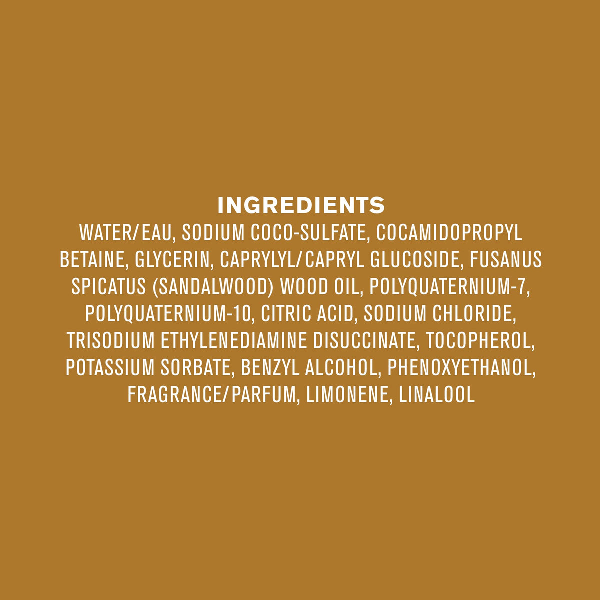 Every Man Jack back packaging showing ingredient list and claims