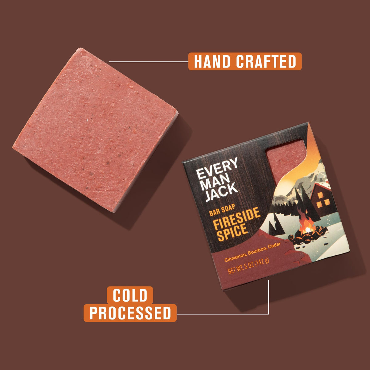 Every Man Jack Northern Lights bar close-up with visible texture and refreshing benefit