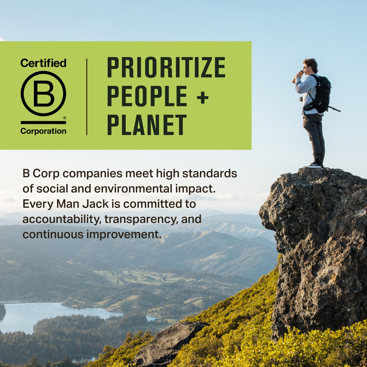 Every Man Jack bar on shower shelf in lifestyle scene suggesting everyday use