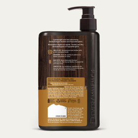 Every Man Jack bottle on bathroom shelf showing daily-use ready benefit