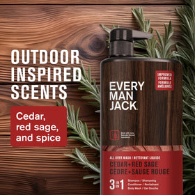 Every Man Jack textured lather on hand illustrating gentle cleansing and foam