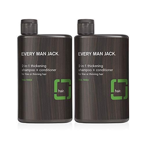 Every Man Jack label close-up highlighting key coconut and soy ingredients