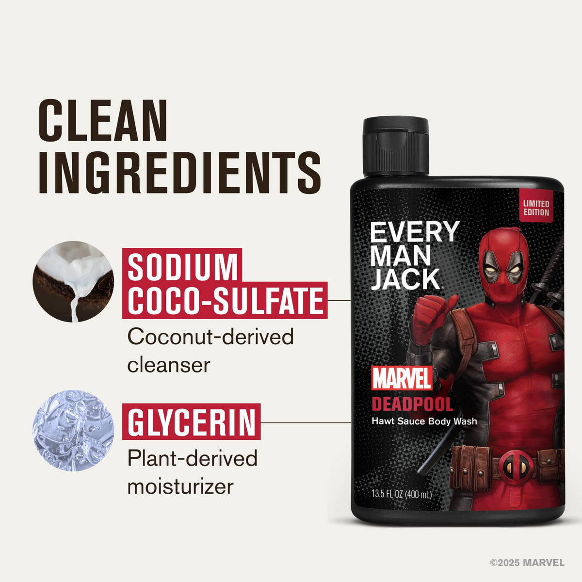 Every Man Jack texture lather detail showing rich foam and cleansing