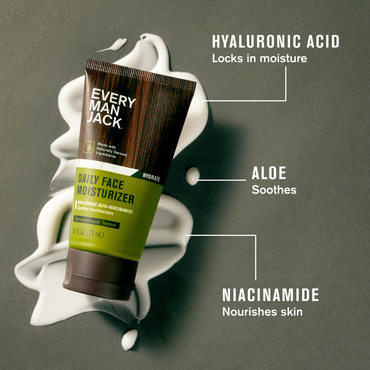 Every Man Jack face wash pump closeup demonstrating easy dispensing and control