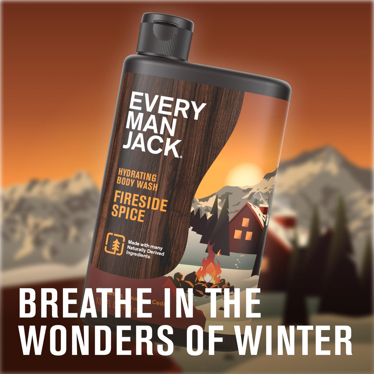 Every Man Jack pump close-up highlighting easy dispensing and mess-free shower use