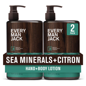 Every Man Jack front packaging showing bottle and brand benefits