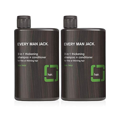 Every Man Jack front packaging showing twin pack and brand benefit