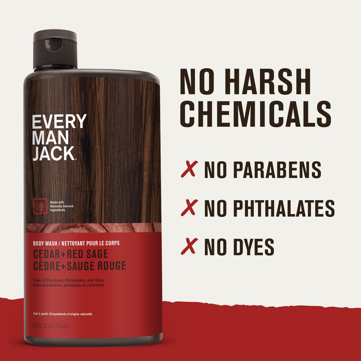 Every Man Jack in-shower use on male model illustrating everyday grooming