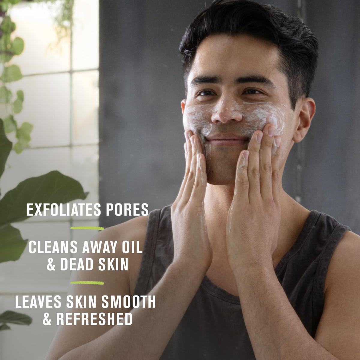 Every Man Jack jojoba beads detail demonstrating gentle exfoliation