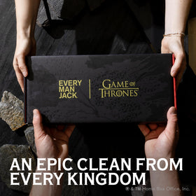 Every Man Jack King’s Landing bottle label close-up highlighting scent identity