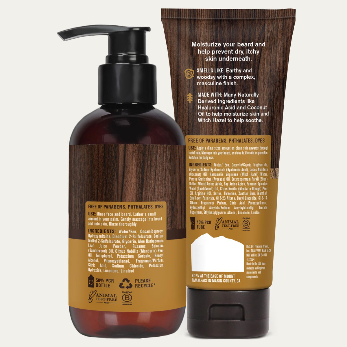 Every Man Jack products staged on bathroom vanity promoting routine simplicity