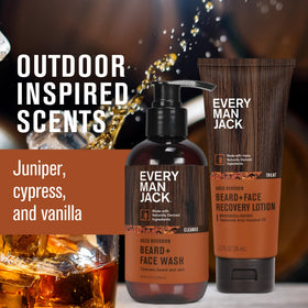 Every Man Jack lotion tube cap detail highlighting easy-dispense and fast absorption