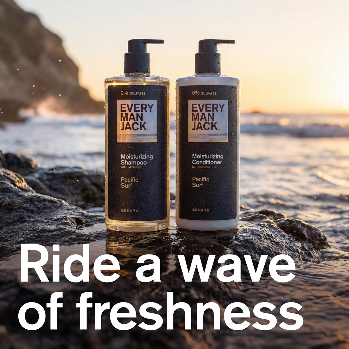 Every Man Jack back label focused on ingredients list showing transparency and trust
