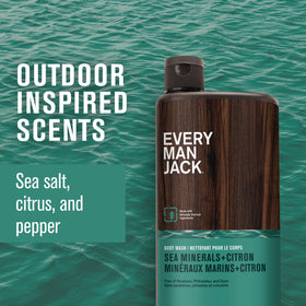 Every Man Jack texture close-up pouring lather for gentle deep cleansing
