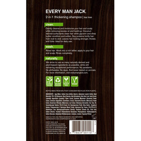 Every Man Jack bottle in shower scene conveying daily-use freshness