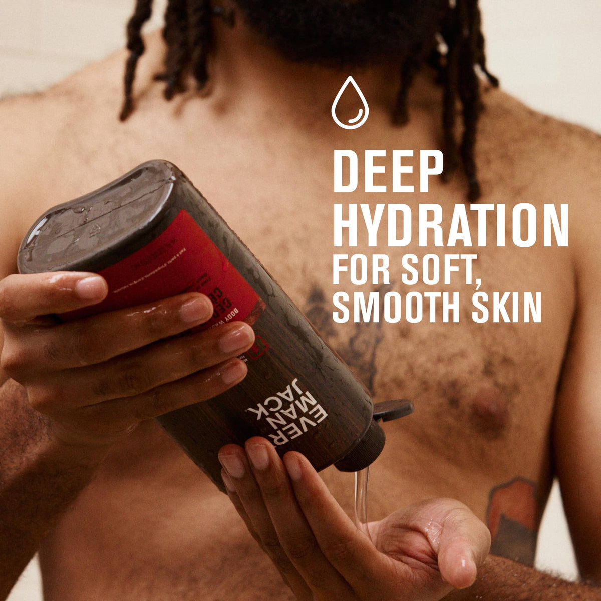 Every Man Jack pump detail highlighting easy dispensing and control