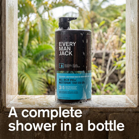 Every Man Jack pump dispensing wash showing creamy texture and easy use