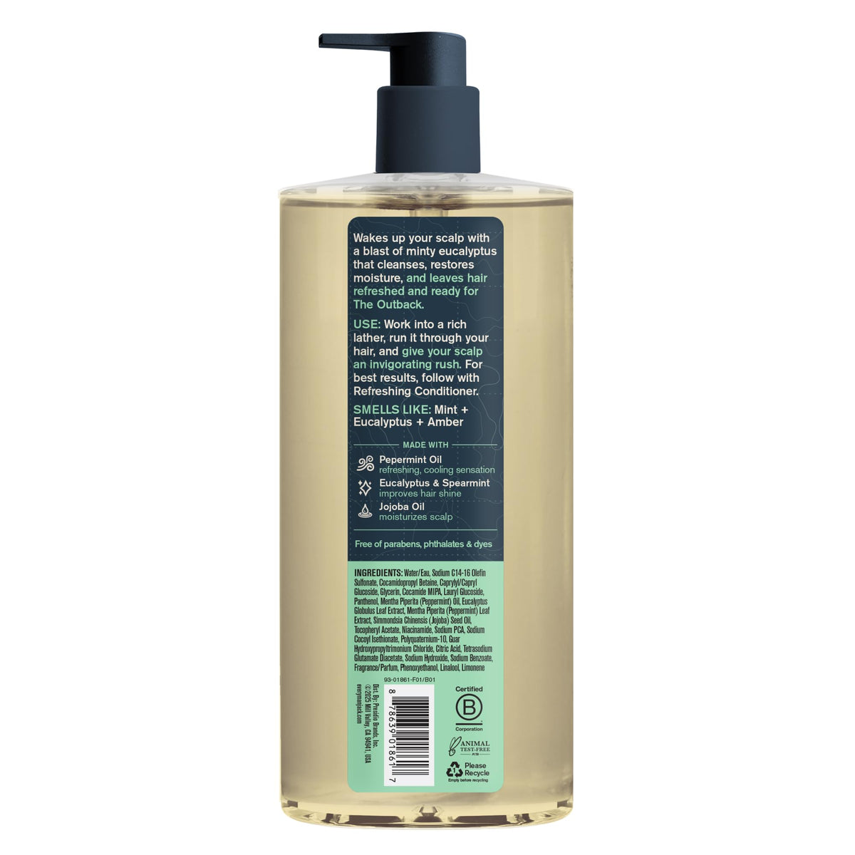 Every Man Jack label recyclable packaging detail emphasizing responsible choice