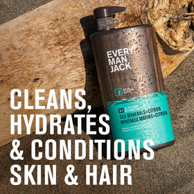 Every Man Jack pump close-up for easy single-handed dispensing benefit