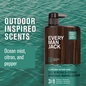 Every Man Jack texture lather demonstrating hydrating foam and rinseability