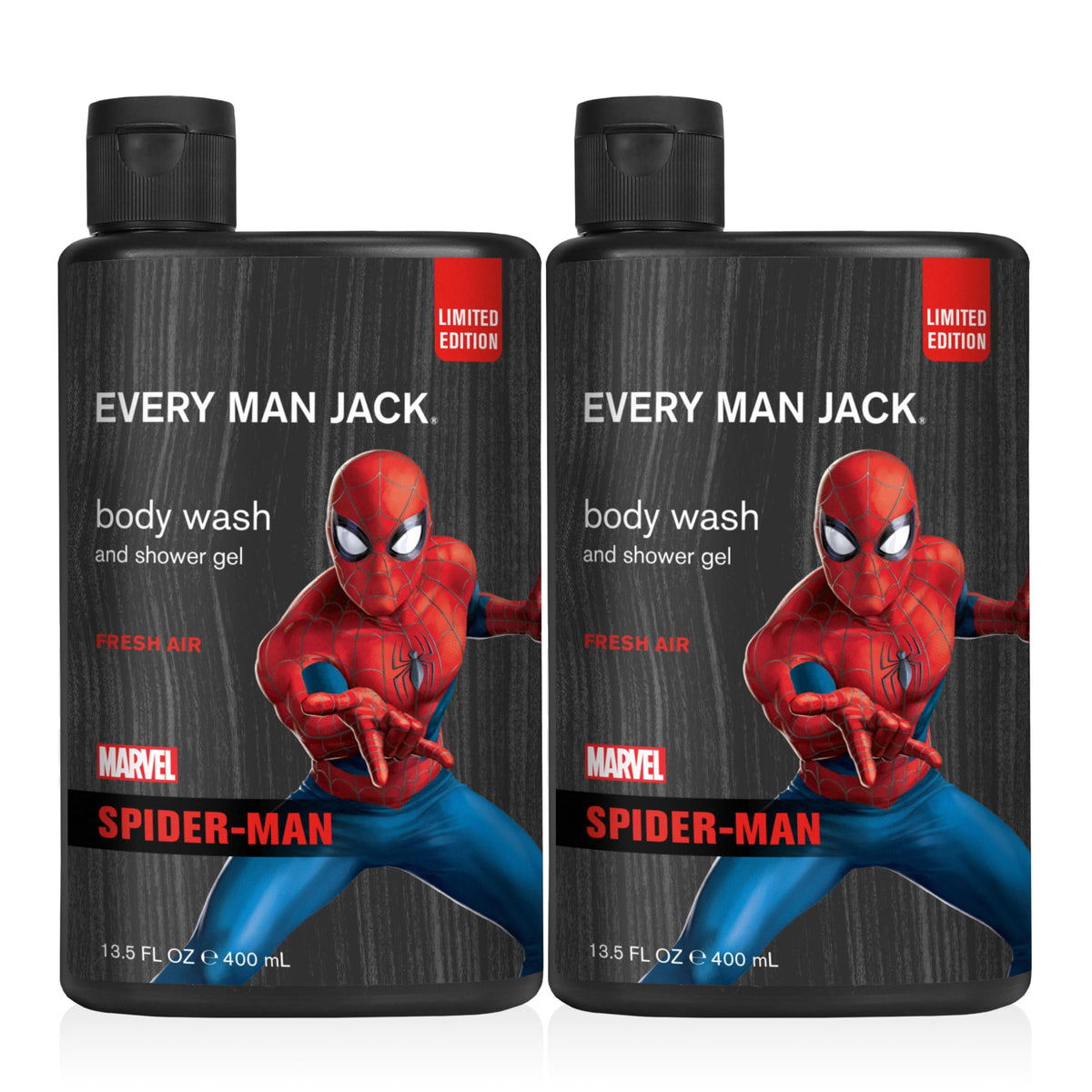 Every Man Jack front packaging showing Spider-Man design and gift appeal
