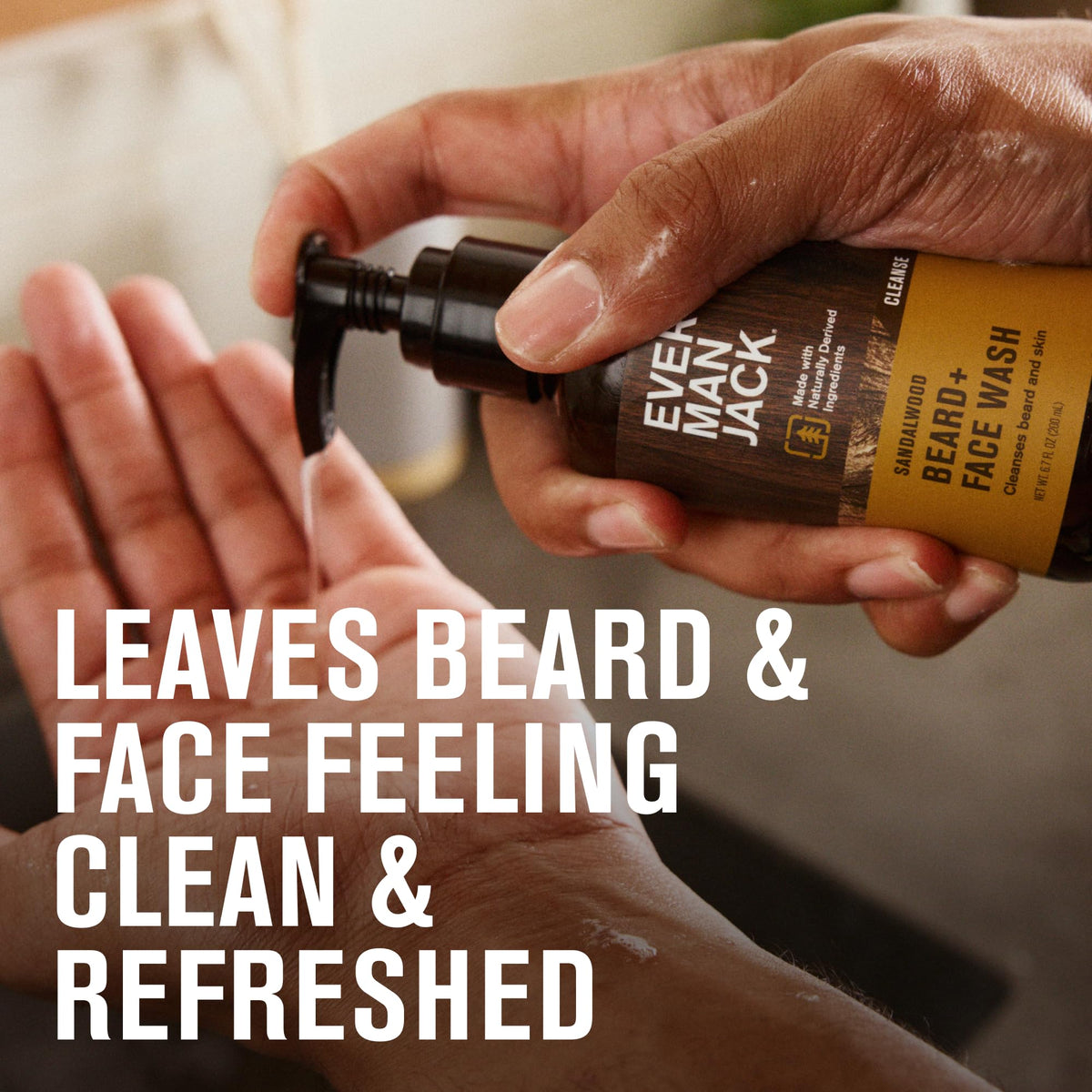 Every Man Jack lather texture close-up demonstrating gentle foam and cleansing
