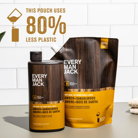 Every Man Jack rich foam lather texture demonstrating deep cleanse and hydration