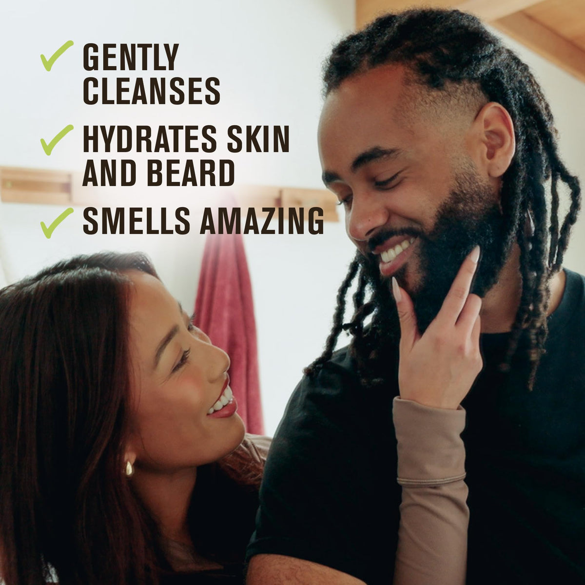 Every Man Jack texture on hand showing gel consistency that spreads easily through hair