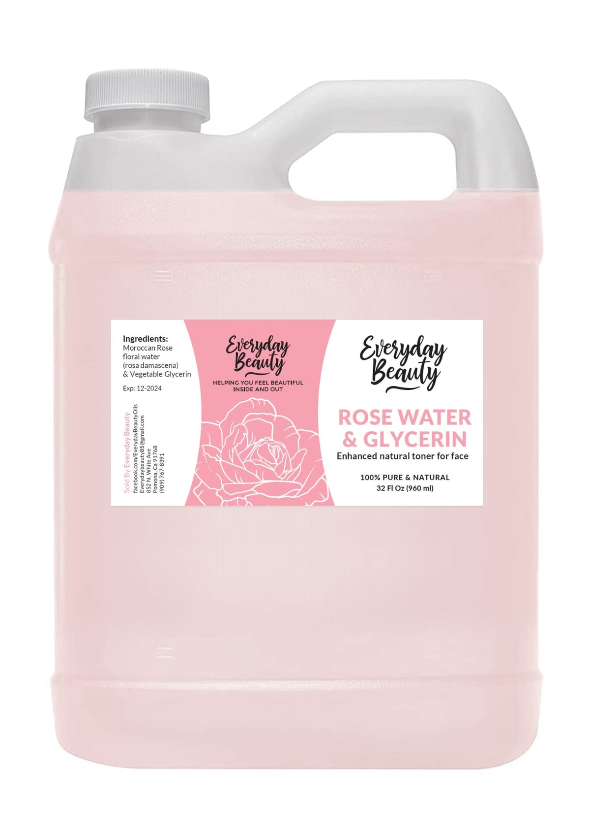 Everyday Beauty front bottle view showing label and 32oz size for value