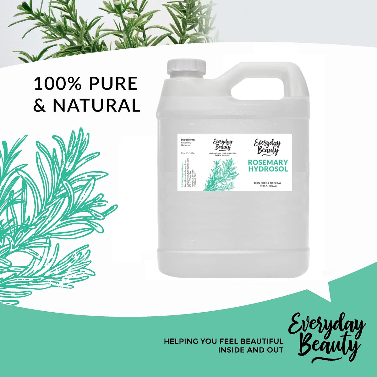 Everyday Beauty face mist spray in use with cooling, refreshing benefit