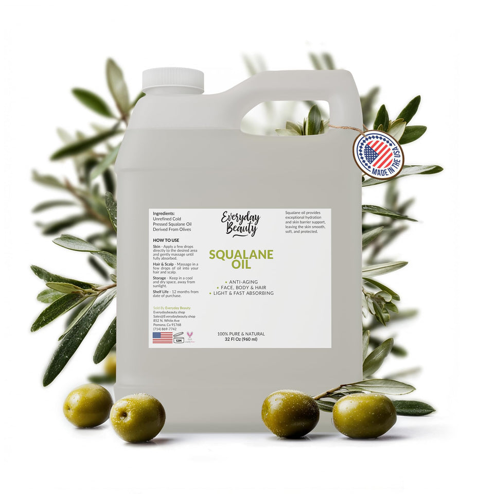 Everyday Beauty bottle front view shows label and clean bulk size benefit