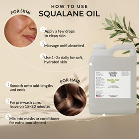 Everyday Beauty bottle next to everyday items shows 32 oz value and longevity benefit