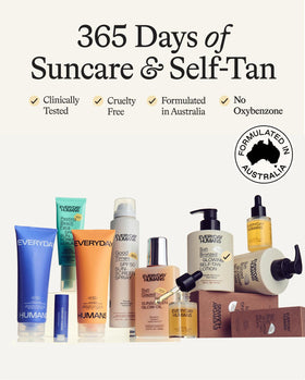 Everyday Humans label detail showing ingredients like zinc oxide and reef-safe focus
