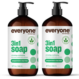 everyone front packaging showing two 32 ounce bottles and peppermint label benefit: long‑lasting value