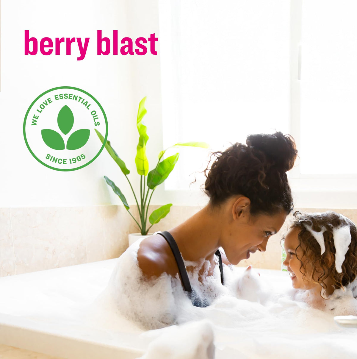 everyone for every body lather on a hand demonstrating gentle foaming and quick clean benefit