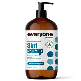 everyone for every body front packaging showing eucalyptus scent and clear brand
