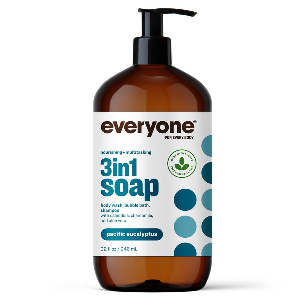 everyone for every body front packaging showing eucalyptus scent and clear brand