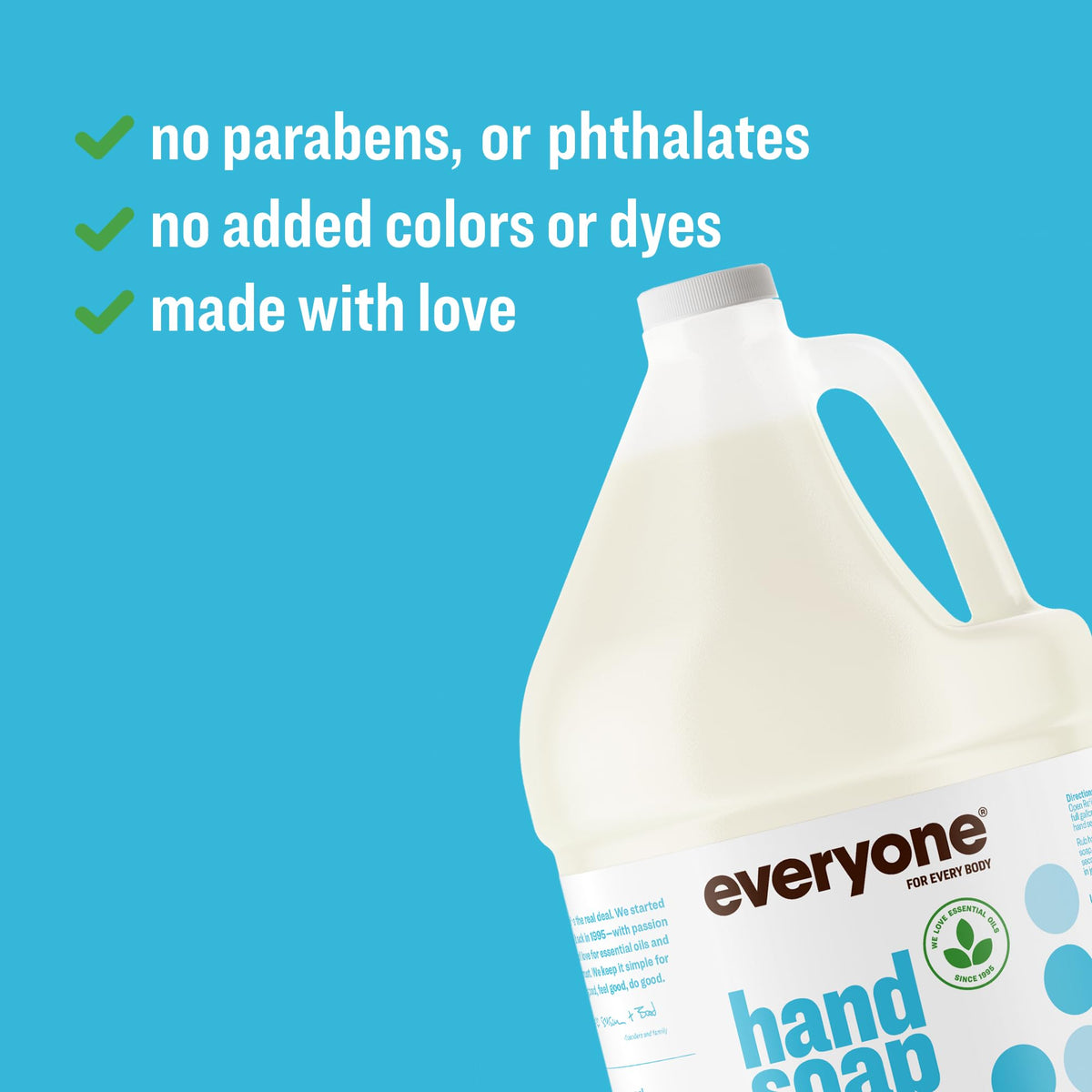 everyone brand handwashing in kitchen demonstrating refill use and eco benefit