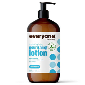 everyone front view of 32-ounce bottle showing label and pump for easy dispensing