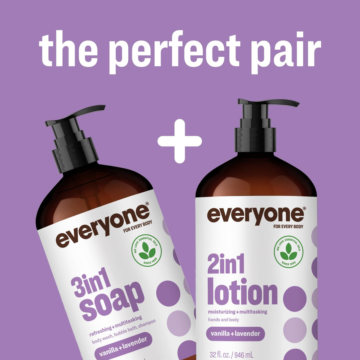 everyone lotion on bathroom counter illustrating daily skincare routine