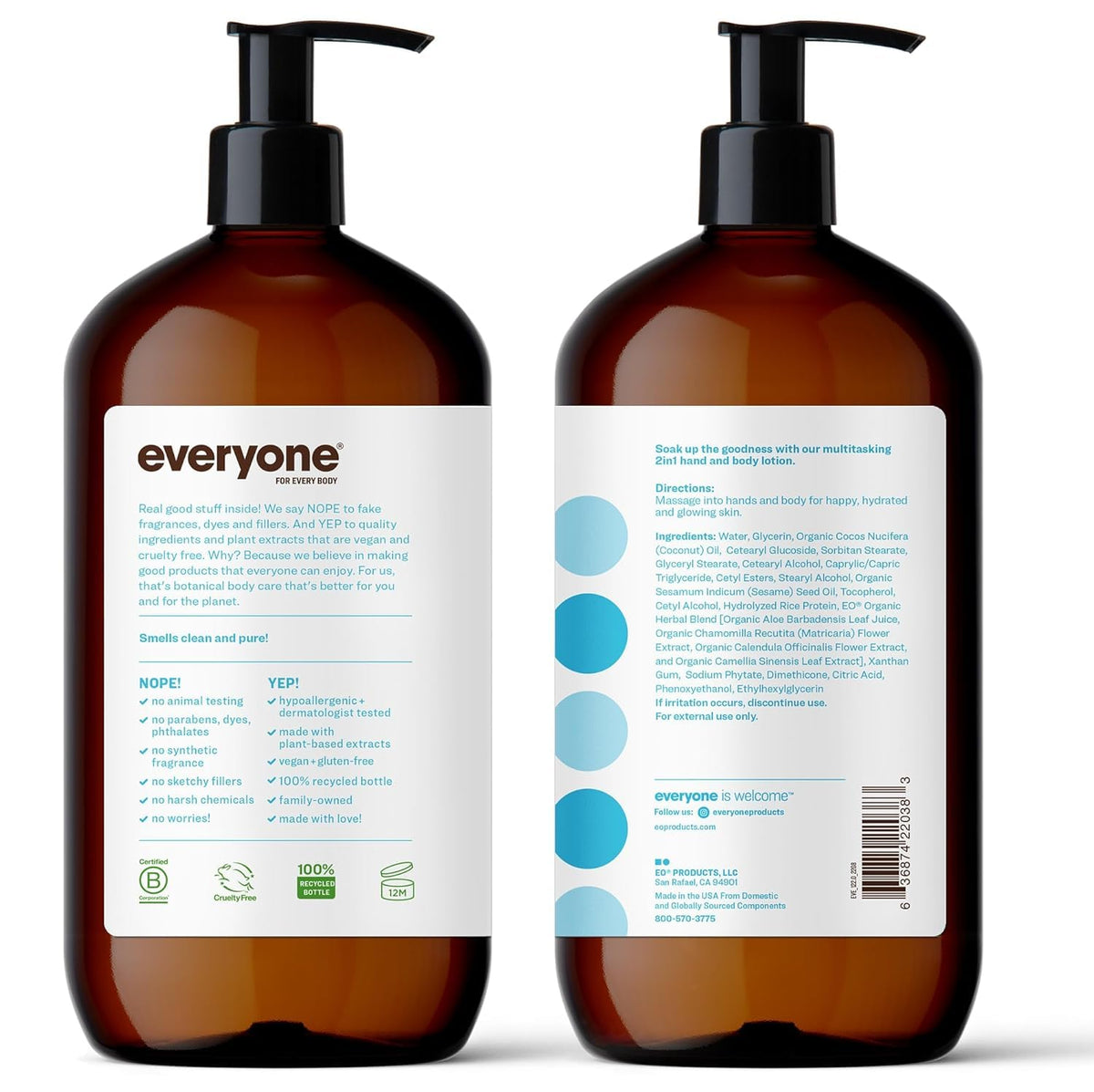 everyone close-up of pump top highlighting convenient, mess-free dispensing