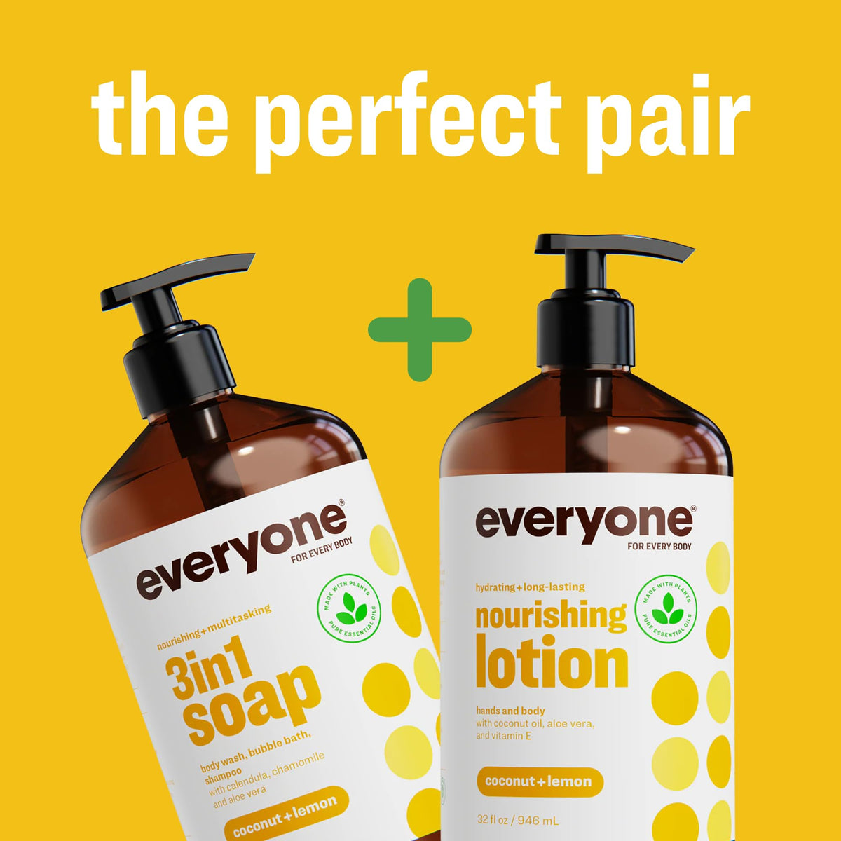 everyone lotion size comparison with hand showing portable 8oz
